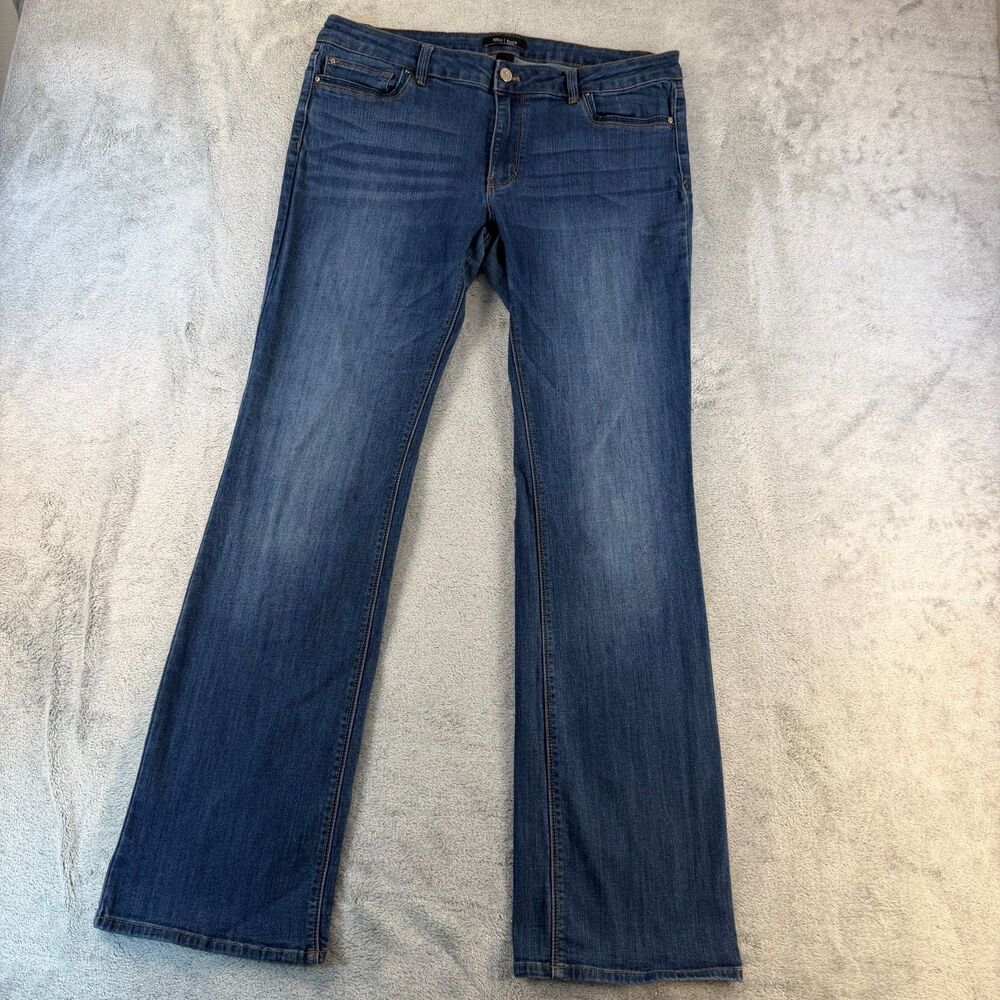 White House Black Market Jeans Womens 12R Bootcut Stretch Medium Wash WHBM